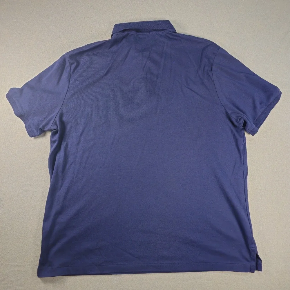 Polo Ralph Lauren Mens XL Tall Navy Blue Classic Fit Cotton Short Sleeve Polo
